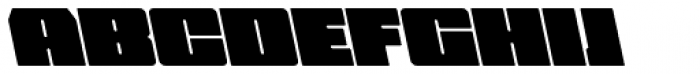 Hubba Black Op Oblique Font UPPERCASE