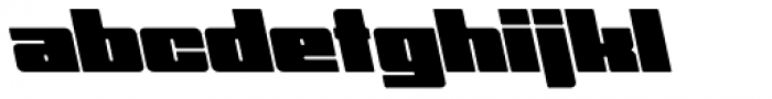 Hubba Black Op Oblique Font LOWERCASE