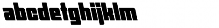 Hubba Semi Bold Op Oblique Font LOWERCASE