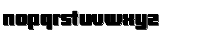 Hubba Shadow Bold Font LOWERCASE