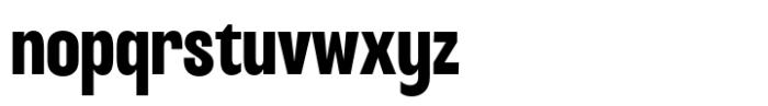 Hubiron Bold Font LOWERCASE