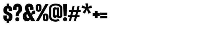 Hubiron Extra Bold Font OTHER CHARS