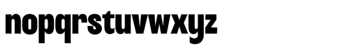 Hubiron Extra Bold Font LOWERCASE