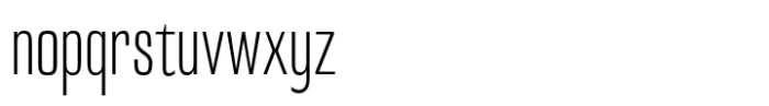 Hubiron Extra Light Font LOWERCASE