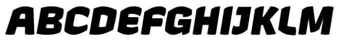 Hubsch Black Oblique Font UPPERCASE