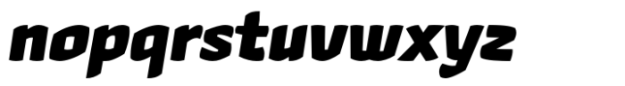 Hubsch Black Oblique Font LOWERCASE