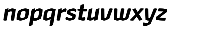 Hubsch Bold Oblique Font LOWERCASE