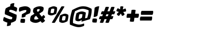 Hubsch Extra Bold Oblique Font OTHER CHARS
