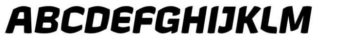 Hubsch Extra Bold Oblique Font UPPERCASE