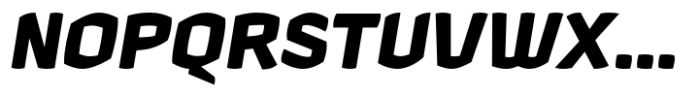 Hubsch Extra Bold Oblique Font UPPERCASE