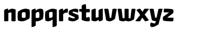 Hubsch Extra Bold Font LOWERCASE