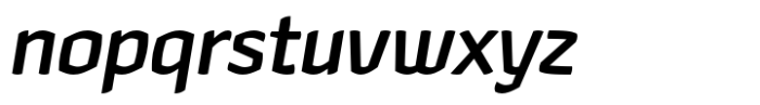 Hubsch Medium Oblique Font LOWERCASE