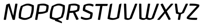 Hubsch Regular Oblique Font UPPERCASE