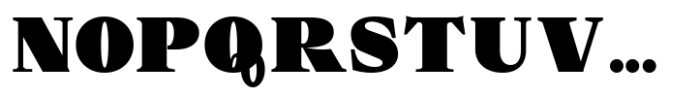 Hucks Serif Black Font UPPERCASE