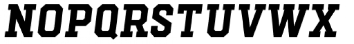Hudson NY Pro Slab Semi Bold Italic Font LOWERCASE