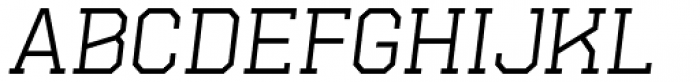 Hudson NY Pro Slab Thin Italic Font LOWERCASE