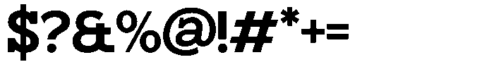 Hugells Black Font OTHER CHARS