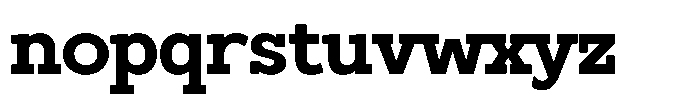 Hugells Black Font LOWERCASE