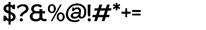 Hugells Bold Font OTHER CHARS