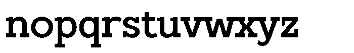 Hugells Bold Font LOWERCASE