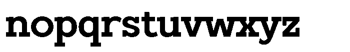 Hugells Extra Bold Font LOWERCASE