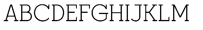 Hugells Light Font UPPERCASE