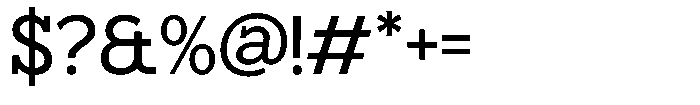 Hugells Semi Bold Font OTHER CHARS