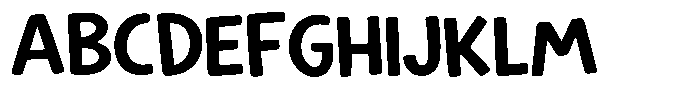Huggie Type Regular Font UPPERCASE