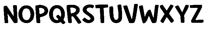 Huggie Type Regular Font UPPERCASE