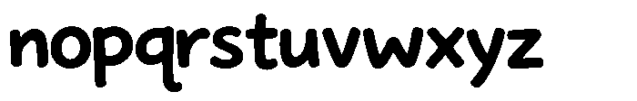 Huggie Type Regular Font LOWERCASE