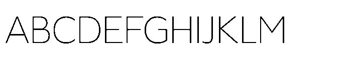 Hughman Extra Light Font UPPERCASE
