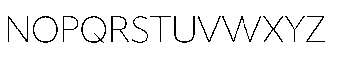 Hughman Extra Light Font UPPERCASE