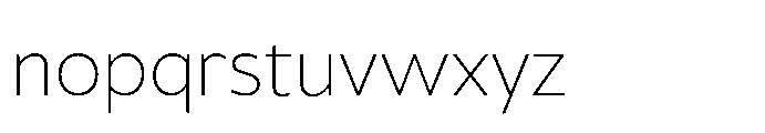 Hughman Extra Light Font LOWERCASE