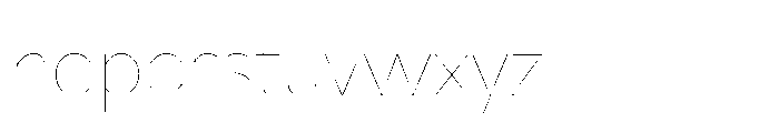 Hughman Hairline Font LOWERCASE