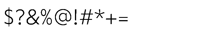 Hughman Light Font OTHER CHARS