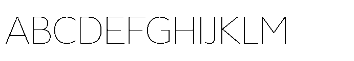 Hughman Thin Font UPPERCASE