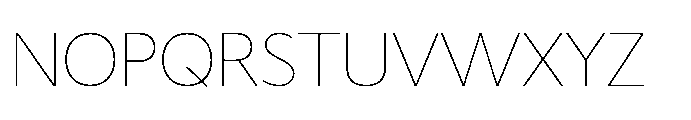Hughman Thin Font UPPERCASE