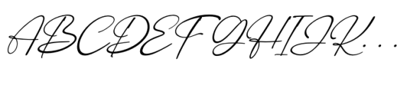 Hughorainy Italic Font UPPERCASE