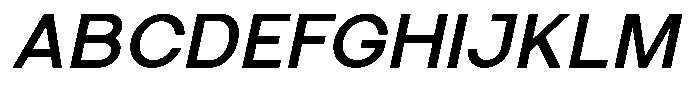 Hugos Italic Font UPPERCASE