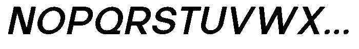 Hugos Italic Font UPPERCASE