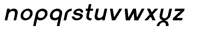 Hugos Italic Font LOWERCASE