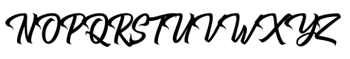 Hugtophia Script Font UPPERCASE