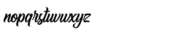 Hugtophia Script Font LOWERCASE