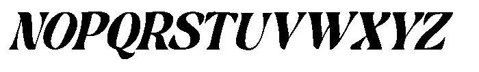 Hukela Display Condensed Italic Font UPPERCASE