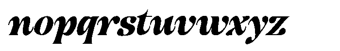 Hukela Display Condensed Italic Font LOWERCASE