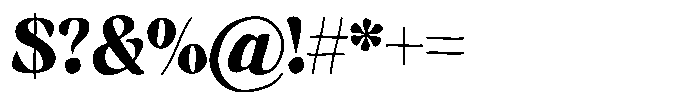 Hukela Display Condensed Font OTHER CHARS