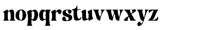 Hukela Display Condensed Font LOWERCASE