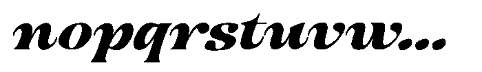 Hukela Display Expanded Italic Narrow Font LOWERCASE
