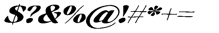 Hukela Display Expanded Italic Font OTHER CHARS