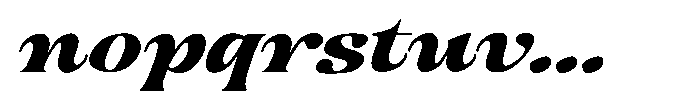 Hukela Display Expanded Italic Font LOWERCASE